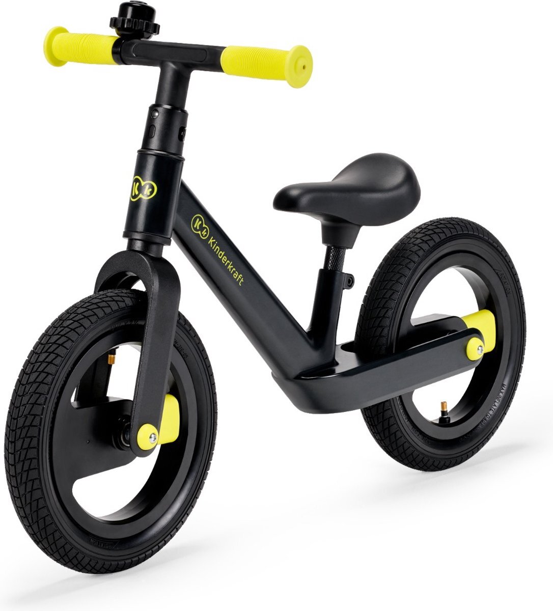 Kinderkraft Loopfiets - Balance Bike - GoSwift - Black Volt