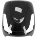 P2R CARENAGE-SCHORT AV SCOOT ADAPTABLE SYM 50 FIDDLE 2 4T 2008+2021, SYM 125 FIDDLE 2 2008+2014 NOIR BRILLANT