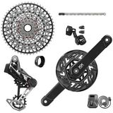 Sram Xx T-type Eagle E-mtb Brose Transmission Axs Groepset Argent 165 mm 36t / 10-52t