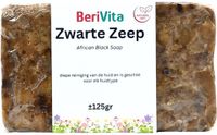 Berivita Nederlandse Bereidingsapotheek bv. African Black Soap ±125 gram - Afrikaanse Zwarte Zeep - 100% Natuurlijke Zeep