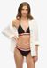 Superdry Gestreepte triangelbikinitop Dames Zwart XL