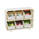 Mind Reader STBORG-WHT Opbergtas voor theestation, keuken, kunststof, 26 x 8,3 x 19,7 cm (l x b x h), wit