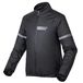 REBELHORN Ocean Regenjas voor motorfiets, gelamineerd membraan, reflecterende elementen, winddicht, ademend, waterdicht, zwart, 5XL