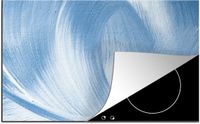 Merkloos KitchenYeah® Inductie beschermer 78x52 cm - Blauw - Acrylverf - Design - Inductiebeschermer