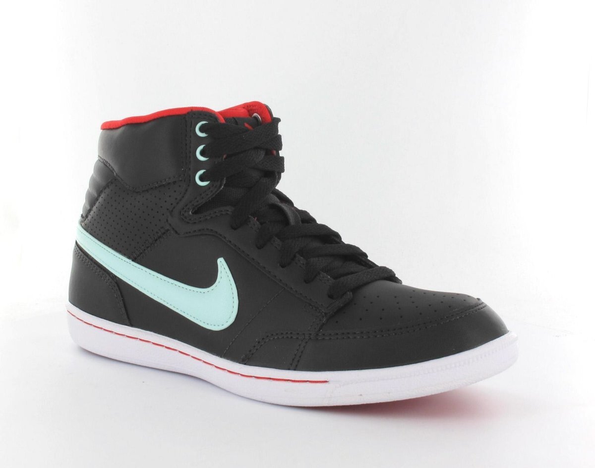 Nike Women s Double Team Leather High - Sportschoenen - Dames - Maat 36 5 - Zwart;Rood;Licht Turquoise