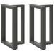 VidaXL Eettafelpoten 2 stuks T-vormig 60x35x73 cm Staal Antraciet