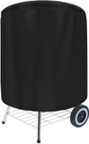 Lanogr Housse de barbecue, 14-15 pouces, BBQ, bâche d'extérieur, imperméable, couverture d'extérieur, coupe-vent, protection UV, noir