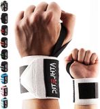 Sans marque Bandes de poignet pour le fitness - bande de poignet (45 cm par paire) pour l'haltérophilie et le culturisme - support de poignet crossfit