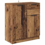 vidaXL Dressoir Oudhout 60 x 30 x 70 cm Bewerkt hout