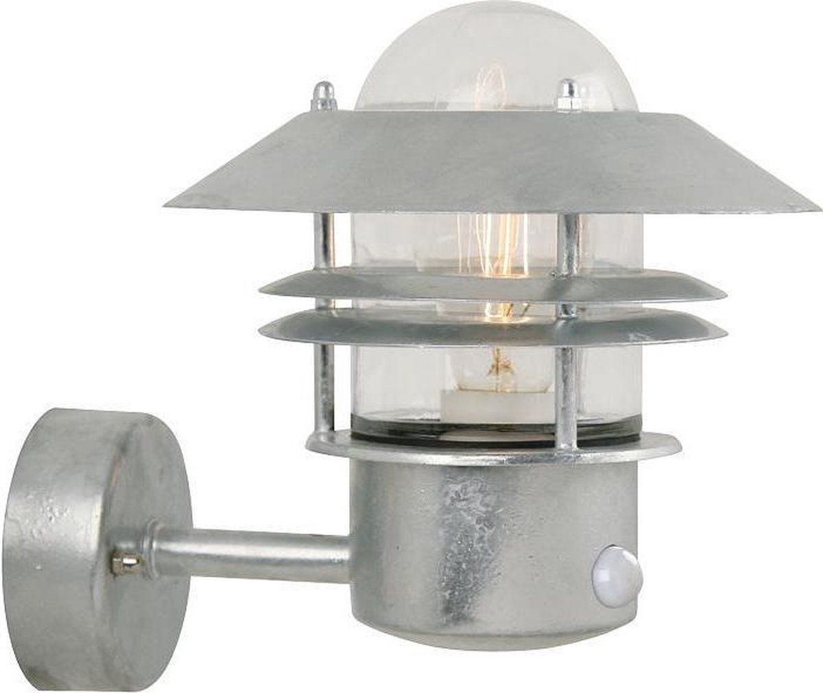 NORDLUX Blokhus Sensor wandlamp - verzinkt - zilver