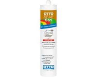 Otto Chemie Ottoseal S51 vloerkit silicone - 310 ml koker - wolkengrijs - brandvertragend voor PVC en vinyl