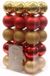 Ambiance Christmas Kerst kerstballen mix 6 cm 30 pièces