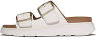 FitFlop Gen-FF Buckle Two-Bar Leather Slides WIT - Maat 40