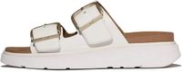 FitFlop Gen-FF Buckle Two-Bar Leather Slides WIT - Maat 40