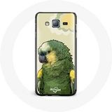 Maniacase Hoesje voor Samsung Galaxy A3 Amazone papegaaien groen