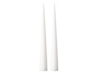 ester & erik Bougie cônique ester & erik 37 cm Lot de 2 mat blanc pur 31
