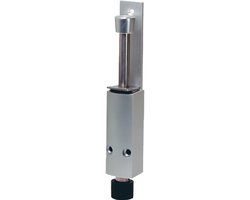 KWS Deurvastzetter 1222.02 Alu.zilverkleur.gelakt.slaghoogte 60mm deurmontage