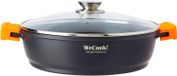 Casserole à bord bas - 30 cm, avec couvercle, revêtement écologique