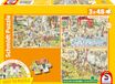 Schmidt 56582 Plezier in de dierentuin, 3 x 48 stukjes puzzle enfant