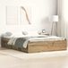 Maison Exclusive - Cadre de lit sans matelas, chêne (style Artisan), 140x190 cm, fibre de bois