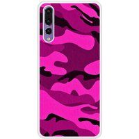 P20 Pro Camouflage rose bedrukt siliconen hoesje