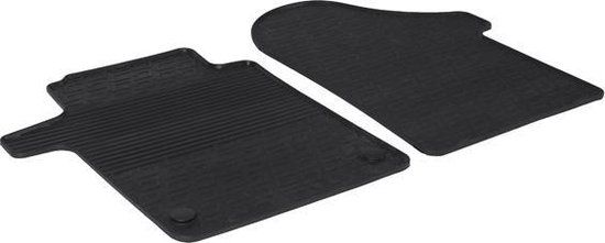 Gledring Rubbermatten Mercedes V-Klasse 2014- (G profiel 2-delig) - Zwart - Rubber