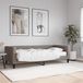vidaXL Slaapbank met matras 90x200 cm stof taupe
