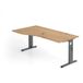 Hammerbacher Bureau met C-voet 180x100/80cm OS18 eik