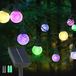 Guirlande lumineuse solaire, 30 boules LED colorées, 12 mètres, 8 modes d'éclairage, IP65