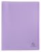 Exacompta - Ref. 88375E - 1 Showmap in soepele polypropyleen Chromaline Pastel - 30 glasheldere gladde tassen - 60 zichten - zachte doorschijnende omslag - A4 - afmeting 24 x 32 cm - mauve.