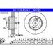 ATE Lot De 2 Disques De Frein 24.0126-0126.1 Hyundai 51712-26000 51712-3b000