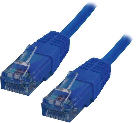 Mcl Netwerkkabel Blauw 0,5 m Cat5 U/UTP