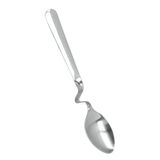Metaltex 258302 Honinglepel van roestvrij staal, 15,5 cm, zilver