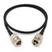 Jetfon RG58 coaxiale verlengkabel, 50 cm, N-stekker (F) naar PL (M)