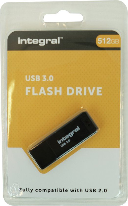 Integral 512GB USB 3.2 Gen 1 (3.1 Gen 1) USB Flash Drive - Black