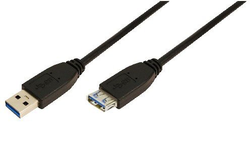 LogiLink CU0042 USB A - USB A 3.0 Kabel 2m Zwart