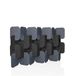 hjh OFFICE Akoestische scheidingswand FLEXMIUT PLUG PET set van 4 109x170x25cm grijs/donkergrijs