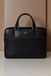D'Arienzo Cartable 24 heures Cuir Noir serviette d'ordinateur poche zippée, Taille Unique, Couleur Noir