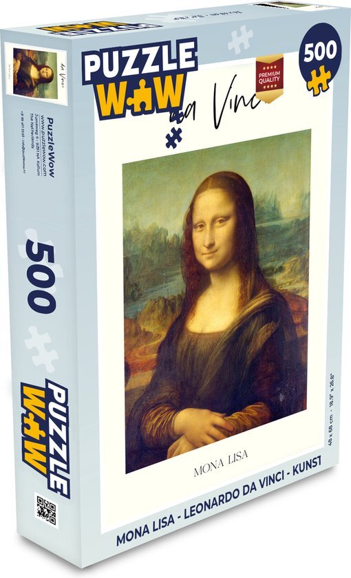 MuchoWow Puzzel Mona Lisa - Leonardo da Vinci - Kunst - Legpuzzel - Puzzel 500 stukjes