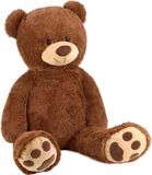 mel-o-design Iko-Import Klaus Otte Gmbh Teddy beer knuffel van zachte pluche - 64 cm zittend/100 cm staand - bruin