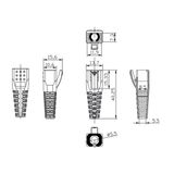 ROLINE RJ45 tule, 10 stuks, zwart