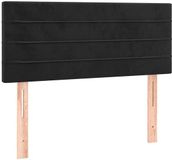 vidaXL Hoofdbord 100x5x78/88 cm fluweel zwart
