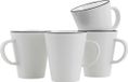 Gimex Linea Line Mok Zwart 4 Stuks