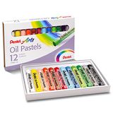 Pentel PHN4-12CP oliepastelset, gesorteerd, 12 stuks