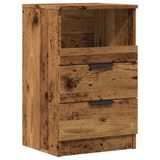 VidaXL Nachtkastjes 2 stuks Hout Oud Houtkleurig 40x36x65 cm