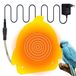 Chauffage pour oiseaux 12V avec perchoir, plaque chauffante jaune