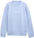 Tom Tailor Denim - Relaxed sweatshirt met logo-print - Maat L - Brunnera Blue