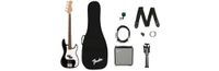Squier by Fender Debut Precision Basgitaar Starterspakket, Zwart