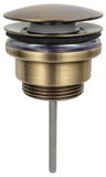 Sapho Combiné de vidage 5/4", click-clack, avec grand bouchon, bronze