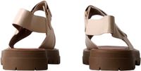 Super Mode He Valentine Sandalen met klittenband beige Dames Maat 39